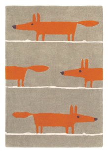 Scion - Mr Fox Cinnamon 25303 - 090x150 cm Vloerkleed