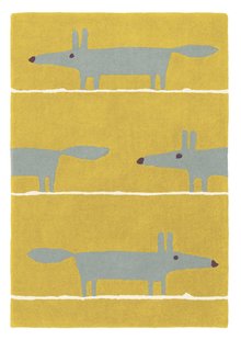 Scion - Mr Fox Mustard 25306 - 090x150 cm Vloerkleed
