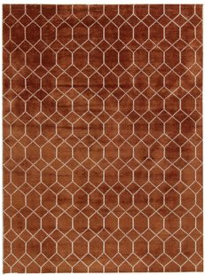 Brinker Carpets - Feel Good Laatz Terra - 170x230 cm Vloerkleed