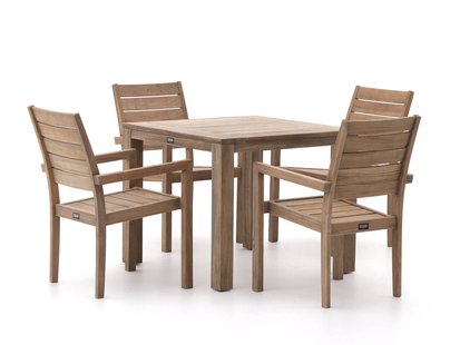 ROUGH-S dining tuinset 90cm 5-delig stapelbaar - Laagste prijsgarantie!