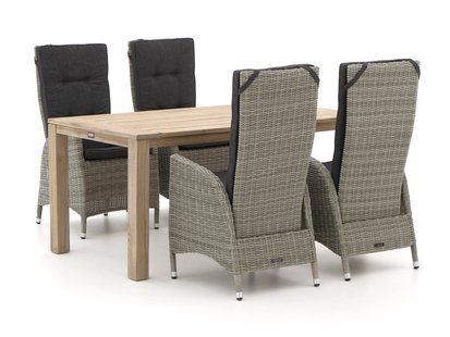 Intenso Fabrizi/ROUGH-S 160cm dining tuinset 5-delig verstelbaar - Laagste prijsgarantie!