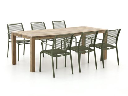Apple Bee Hawaii/ROUGH-S 220cm dining tuinset 7-delig stapelbaar - Laagste prijsgarantie!