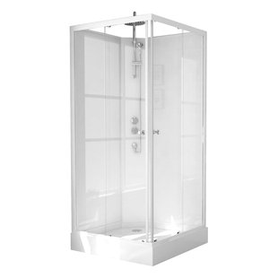 Complete Douchecabine VM Khone III 80x80x220 cm Hoekinstap Mat Wit