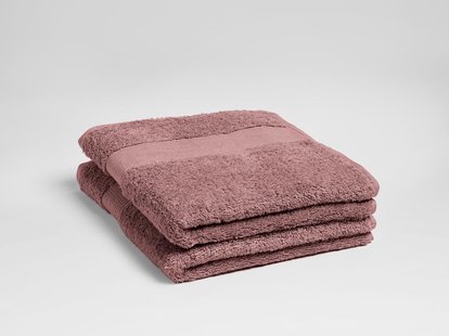 Yumeko Handdoeken terry blush rose 50x100 - 2 st 100% biologisch en fairtrade katoen