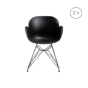 Set van 2 eetkamerstoelen Malaga met armleuning | Unico Milano Set van 2 eetkamerstoelen Malaga met armleuning | Unico Milano
