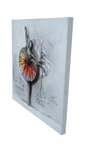 Decoratief wandobject Ballerina 70cm x 70cm |