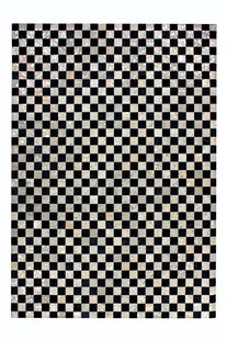 Vloerkleed Check handgemaakt leer | Forte Collection