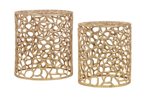 Set van 2 bijzettafels Delta rond | Hearthome & Living