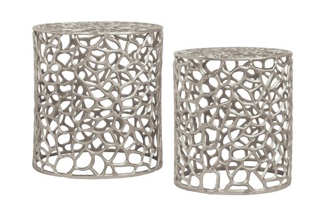 Set van 2 bijzettafels Delta rond | Hearthome & Living