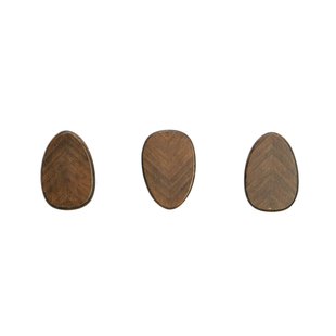 Set van 3 kledinghaken Leaf | Furniteam Set van 3 kledinghaken Leaf | Furniteam