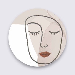 Wanddecoratie Shape Face | Wandkraft Wanddecoratie Shape Face | Wandkraft
