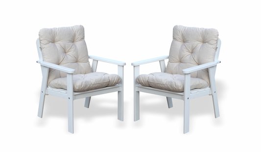 Set van 2 tuinstoelen Atlanta met kussens | House of Woods