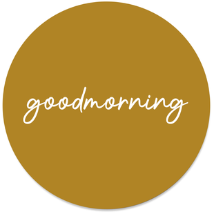 Wanddecoratie cirkel Goodmorning outdoor | Label2X Wanddecoratie cirkel Goodmorning outdoor | Label2X