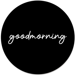 Wanddecoratie cirkel Goodmorning | Label2X Wanddecoratie cirkel Goodmorning | Label2X