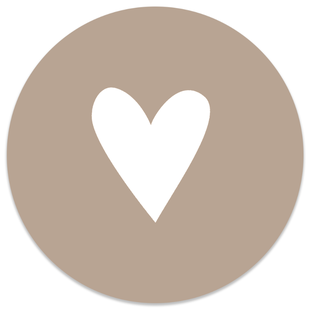 Wanddecoratie cirkel Hart outdoor | Label2X Wanddecoratie cirkel Hart outdoor | Label2X