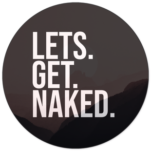 Wanddecoratie cirkel Lets Get Naked Moon | Label2X Wanddecoratie cirkel Lets Get Naked Moon | Label2X