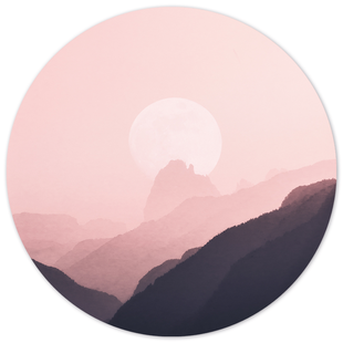 Wanddecoratie cirkel Moon | Label2X Wanddecoratie cirkel Moon | Label2X