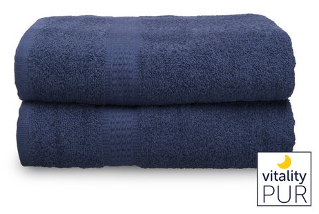 Set van 2 handdoeken Marine | Vitality Pur