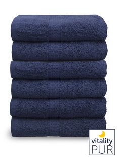 Set van 6 handdoeken Marine | Vitality Pur