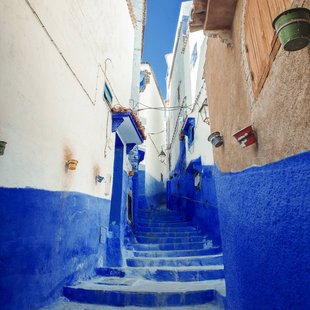 Wanddecorate Blue Stairs | Wandkraft Wanddecorate Blue Stairs | Wandkraft