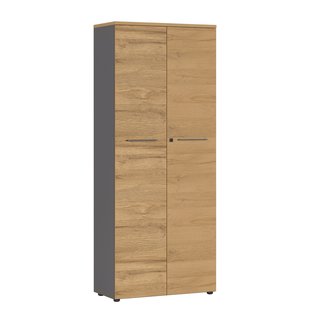 Hoge dichte kantoorkast Ergonoma Eiken