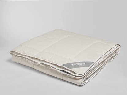 Yumeko Dekbed linnen all seasons 
Vulling: 70% biologisch linnen, 30% biologisch katoen
Tijk: 100% biologisch katoen