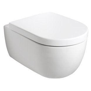 Wandcloset Pack Plieger Kansas Diepspoel Rimless met Closetzitting 36x54,5cm Wit