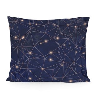 Kussensloop Deep Blue | Blanc