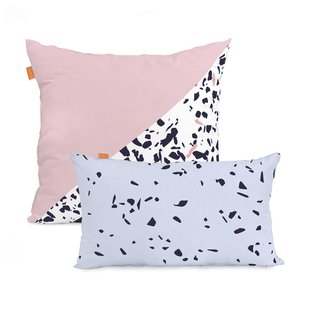 Set van 2 kussenhoezen Terrazzo | Blanc