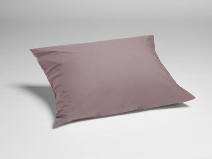 Yumeko Kussensloop percal mauve 60x70 100% biologisch en fairtrade katoen, percal geweven