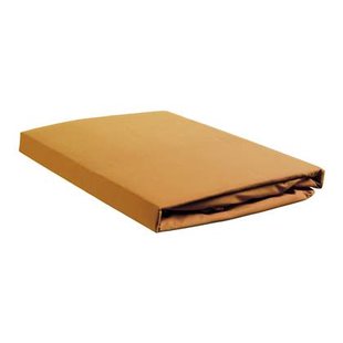 Ambiante Cotton Uni Hoeslaken 180 x 200 cm - Oker Ambiante Cotton Uni Hoeslaken 180 x 200 cm - Oker