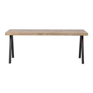 Woood Tablo Eettafel 200 x 90 - Bruin Visgraat