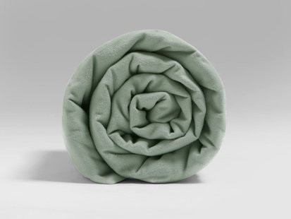 Yumeko Laken flanel pale green 200x260 100% biologisch katoen, flanel (licht geborsteld)