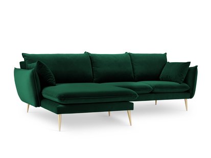 3.5-zitshoekbank Elio links velvet | Milo Casa