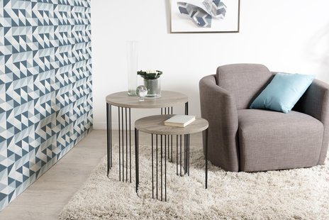 Set van 2 bijzettafels Fleur | Macabane