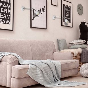 Eko-Light Wandlamp Maxi met flexibele arm, wit