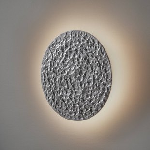 Holländer LED wandlamp Meteor, Ø 27 cm, zilver