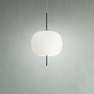 kdln hanglamp Kushi, zwart/wit, Ø 16 cm, glas kdln hanglamp Kushi, zwart/wit, Ø 16 cm, glas