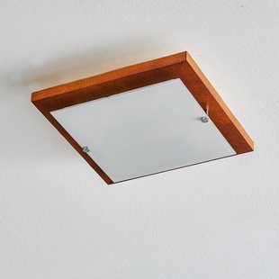 Envostar Kerio plafondlamp 30x30cm rustiek grenen Envostar Kerio plafondlamp 30x30cm rustiek grenen
