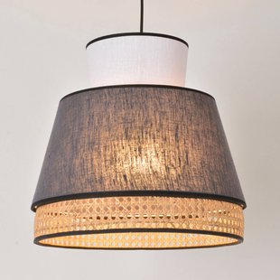 MARKET SET Singapore M hanglamp, wit/antraciet