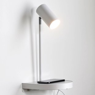Nordlux Wandlamp Cody, met legbord en USB-poort, wit Nordlux Wandlamp Cody, met legbord en USB-poort, wit
