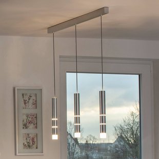 PURE Vega LED hanglamp, drie cilinders, alu