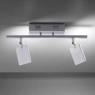 PURE Mira LED plafondlamp 2-lamps remote CCT alu PURE Mira LED plafondlamp 2-lamps remote CCT alu