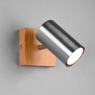 Trio Lighting Marley wandspot, mat nikkel, 1-lamp