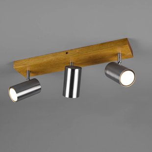 Trio Lighting Marley plafondspot, mat nikkel, 3-lamps Trio Lighting Marley plafondspot, mat nikkel, 3-lamps