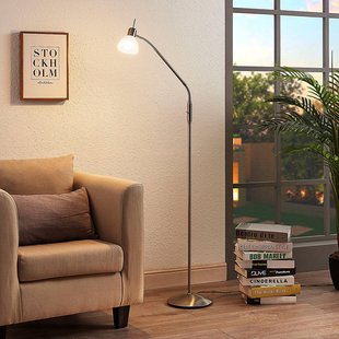 Vloerlamp Lindby Gwendolin, 160 cm, glas, E14, verstelbaar