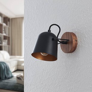 Lindby Adalin wandlamp, zwart