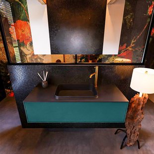 Badkamermeubelset Mondiaz Erin 120 cm met 1 Lade met RIDGE Wastafel Midden Urban met 1 kraangat Greeploos Mat Smag