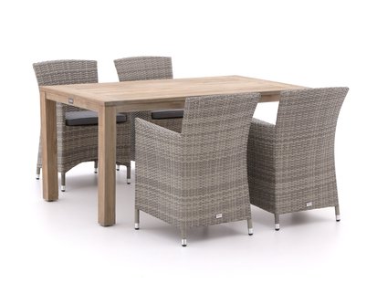 Forza Barga/ROUGH-S 160cm dining tuinset 5-delig - Laagste prijsgarantie!