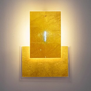 Ingo Maurer 24 Karat Blau Flat wandlamp